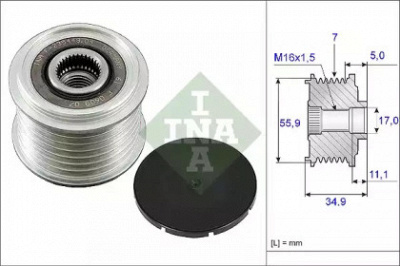 WILMINK GROUP wg1253659 -  Механизм свободного хода генератора